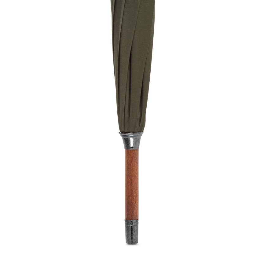 British Umbrella, Beech & Maple - Racing Green/Grey