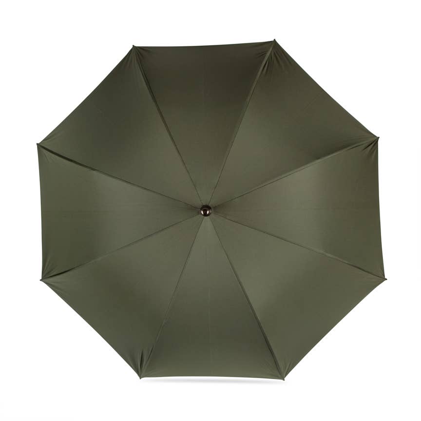 British Umbrella, Beech & Maple - Racing Green/Grey