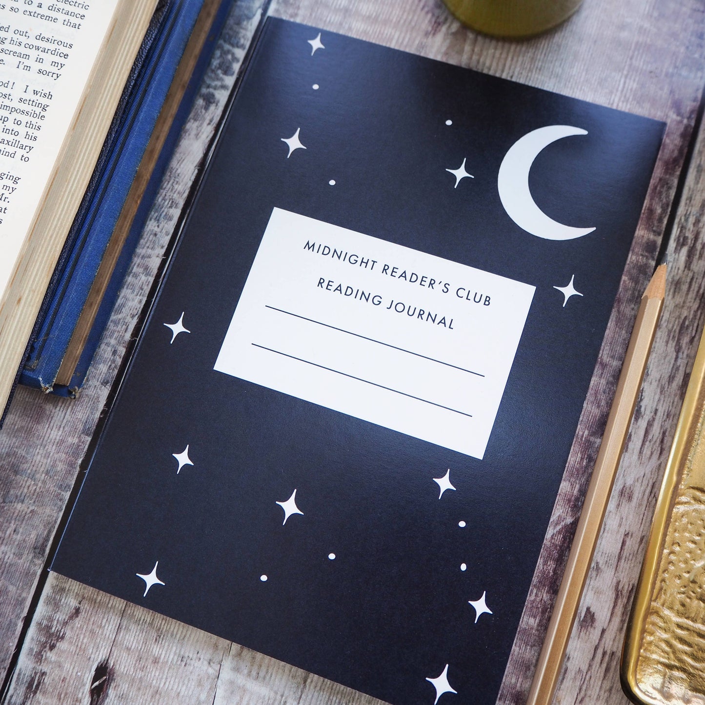 Midnight Readers Club Reading Journal / Notebook