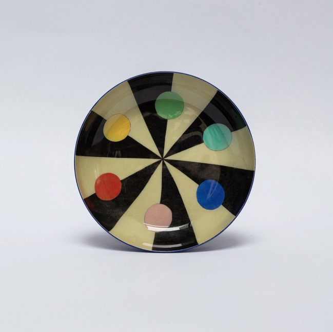 Benson’s Colour Hexagon Round Enamel Tray