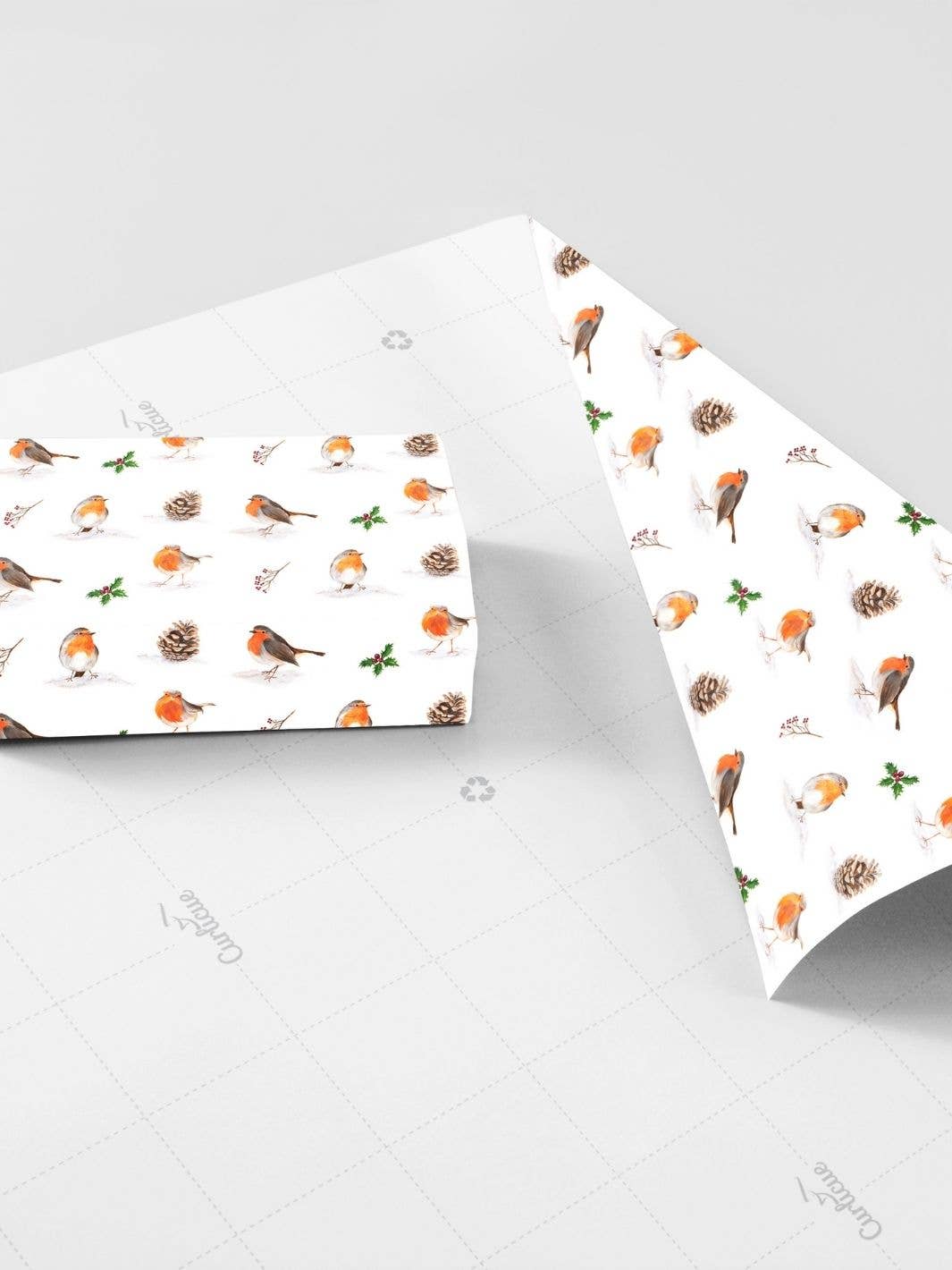 Christmas Robins Wrapping Paper