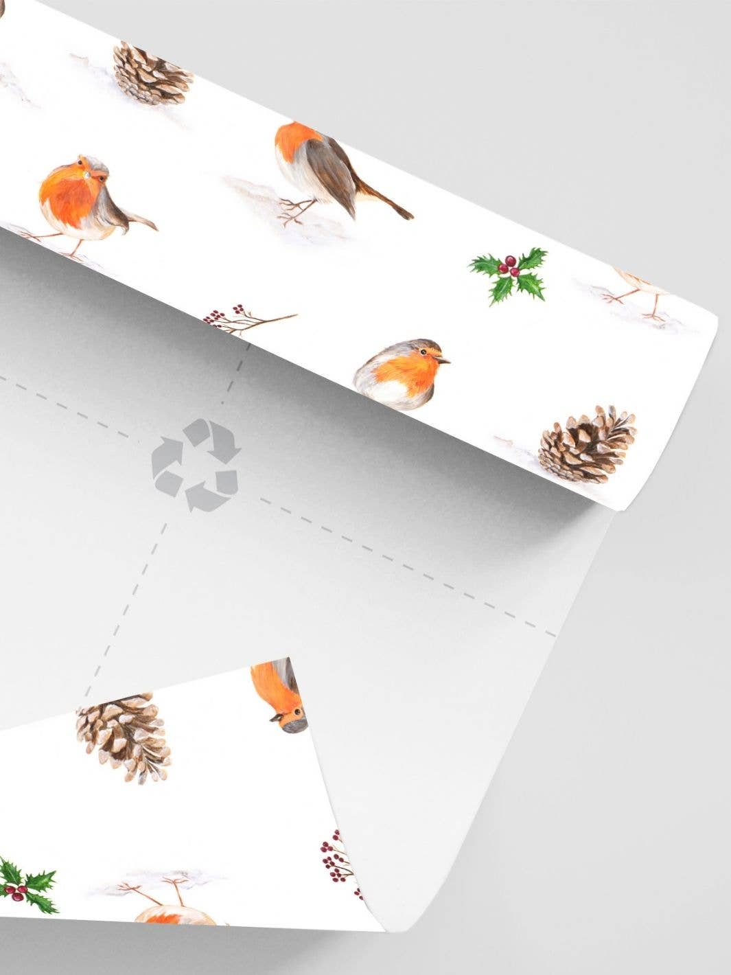 Christmas Robins Wrapping Paper