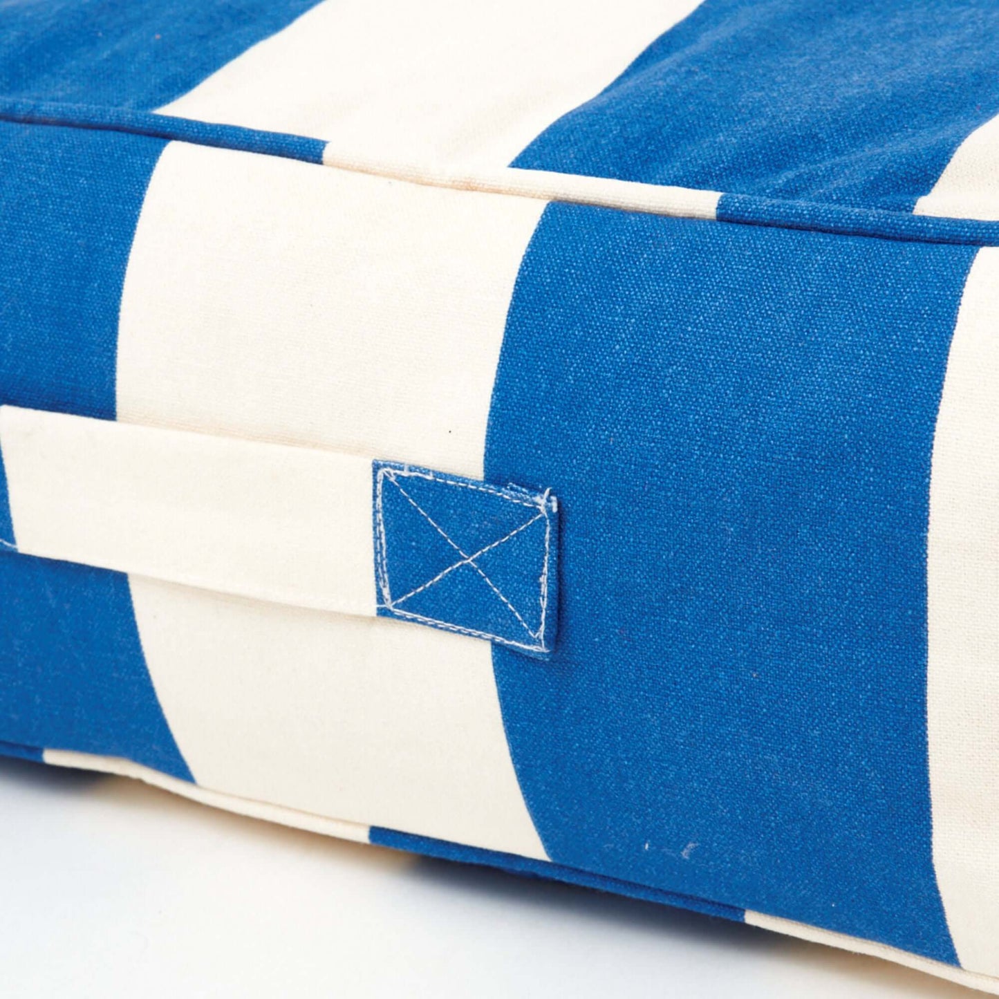 Blue-White Striped Floor Cushion