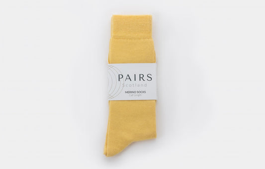 Yellow Merino Socks