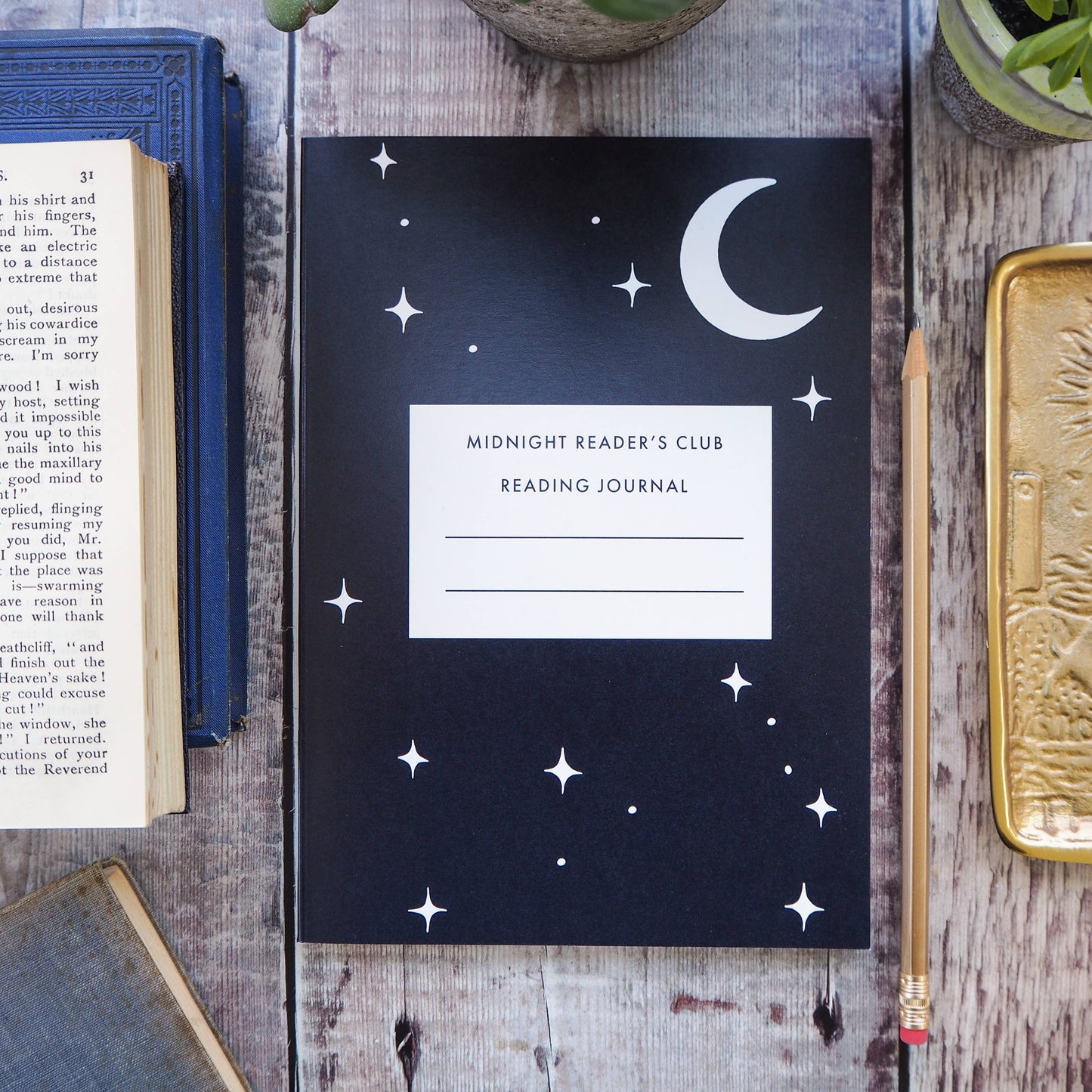 Midnight Readers Club Reading Journal / Notebook